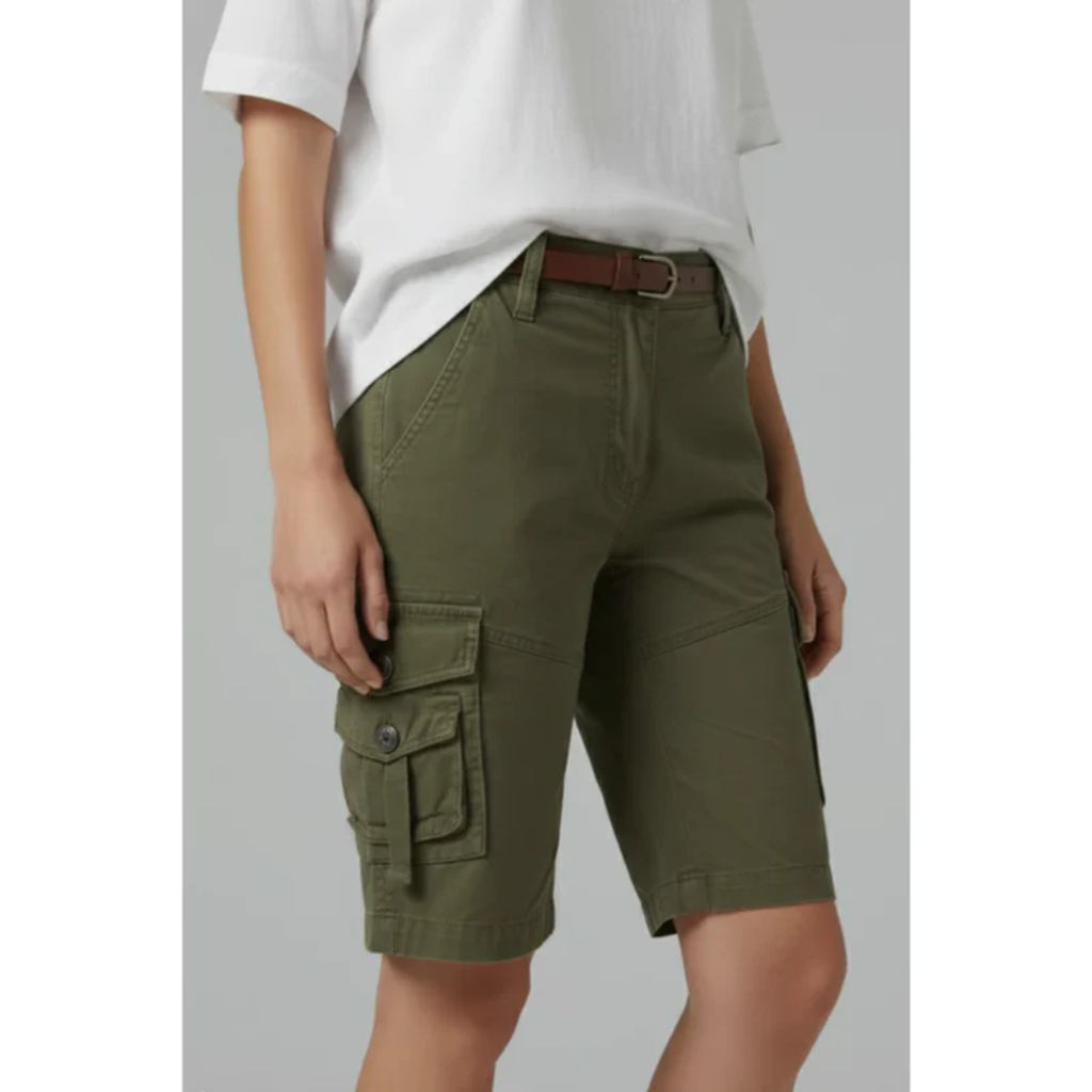 Tamina | Damen Cargo Shorts Mit Taschen Für Strand
