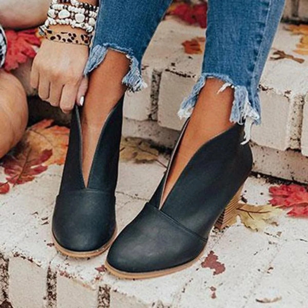 Tamina | Damen Orthopädische Stiefeletten Mit Spitzem Design Und Komfort Absatz