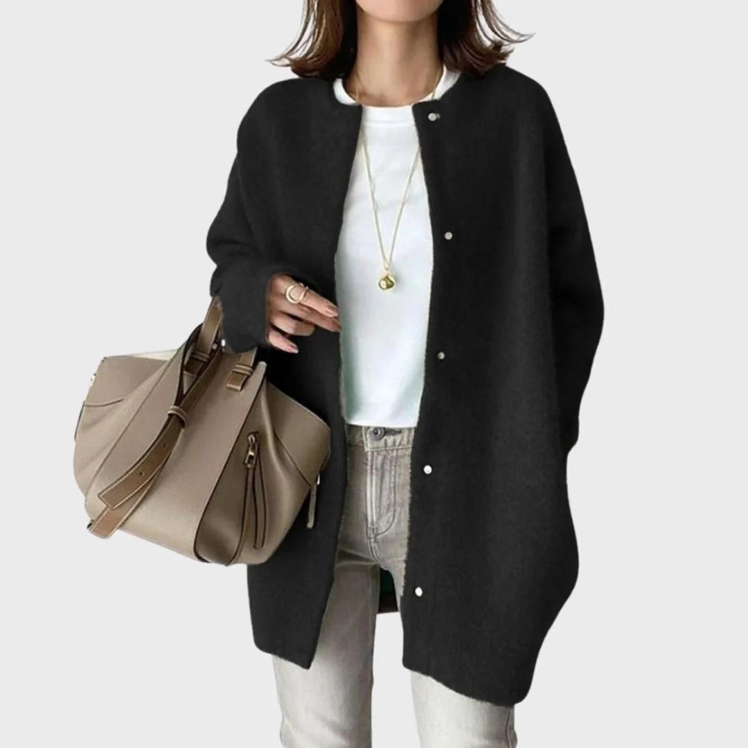 Thea | Damen Oversized Kaschmir Strickjacke