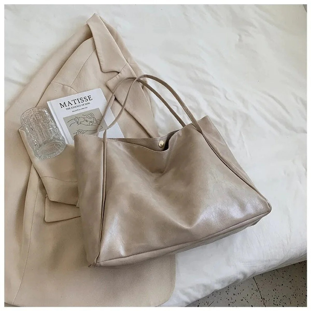 Thea | Damen Stilvolle Tote Bag Aus Kunstleder