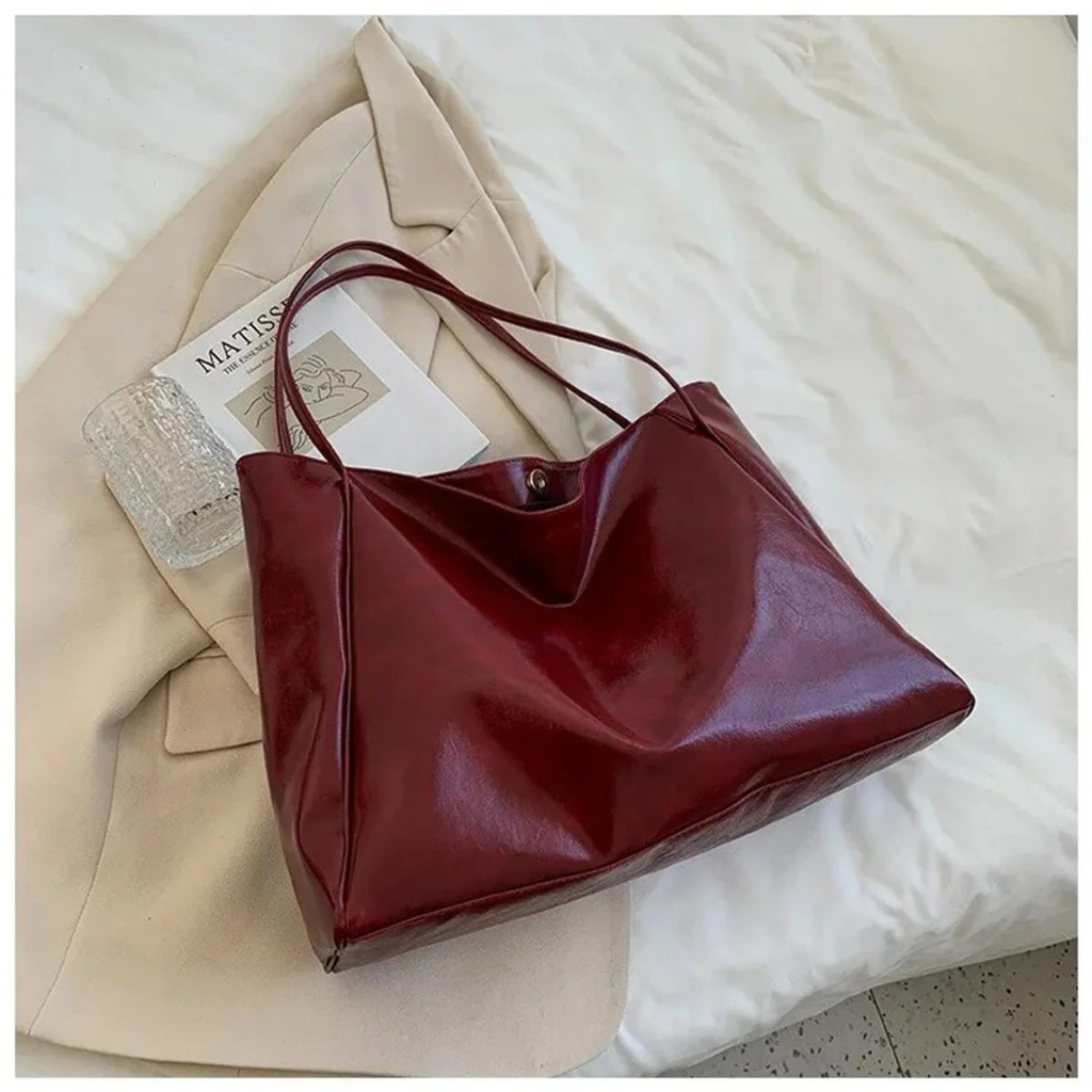 Thea | Damen Stilvolle Tote Bag Aus Kunstleder