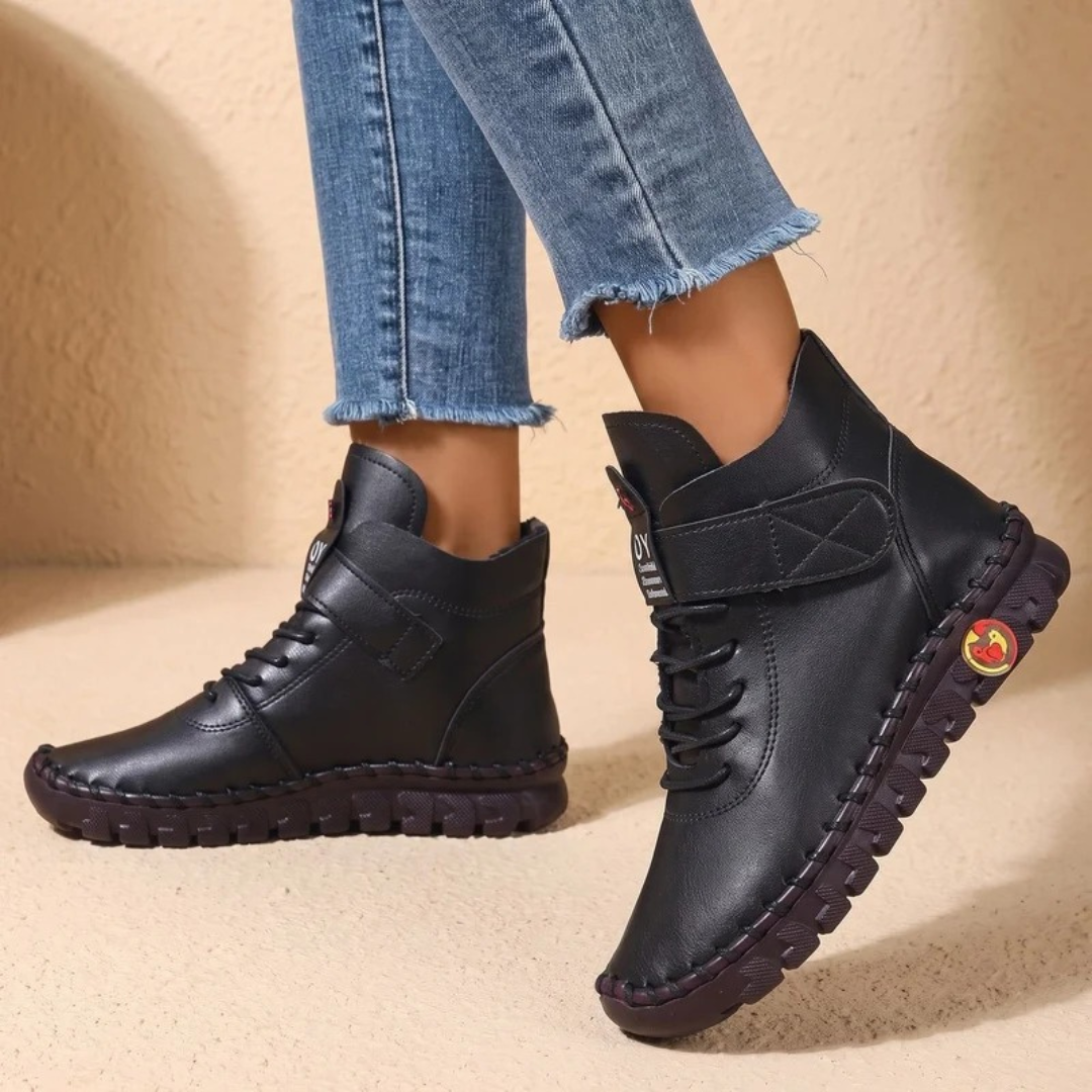 Thekla | Damen Orthopädische Stiefeletten mit elastischem Design