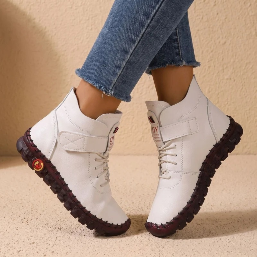 Thekla | Damen Orthopädische Stiefeletten mit elastischem Design