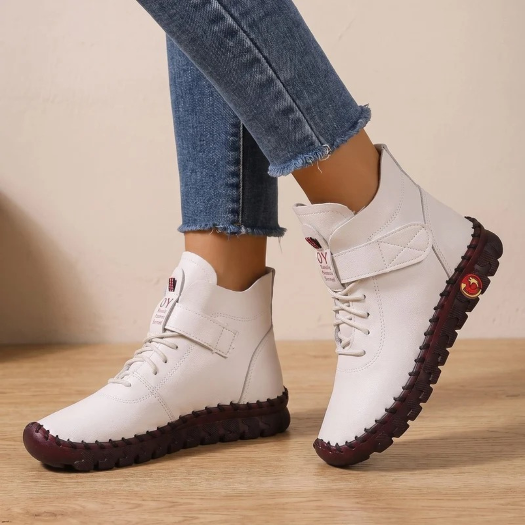 Thekla | Damen Orthopädische Stiefeletten mit elastischem Design