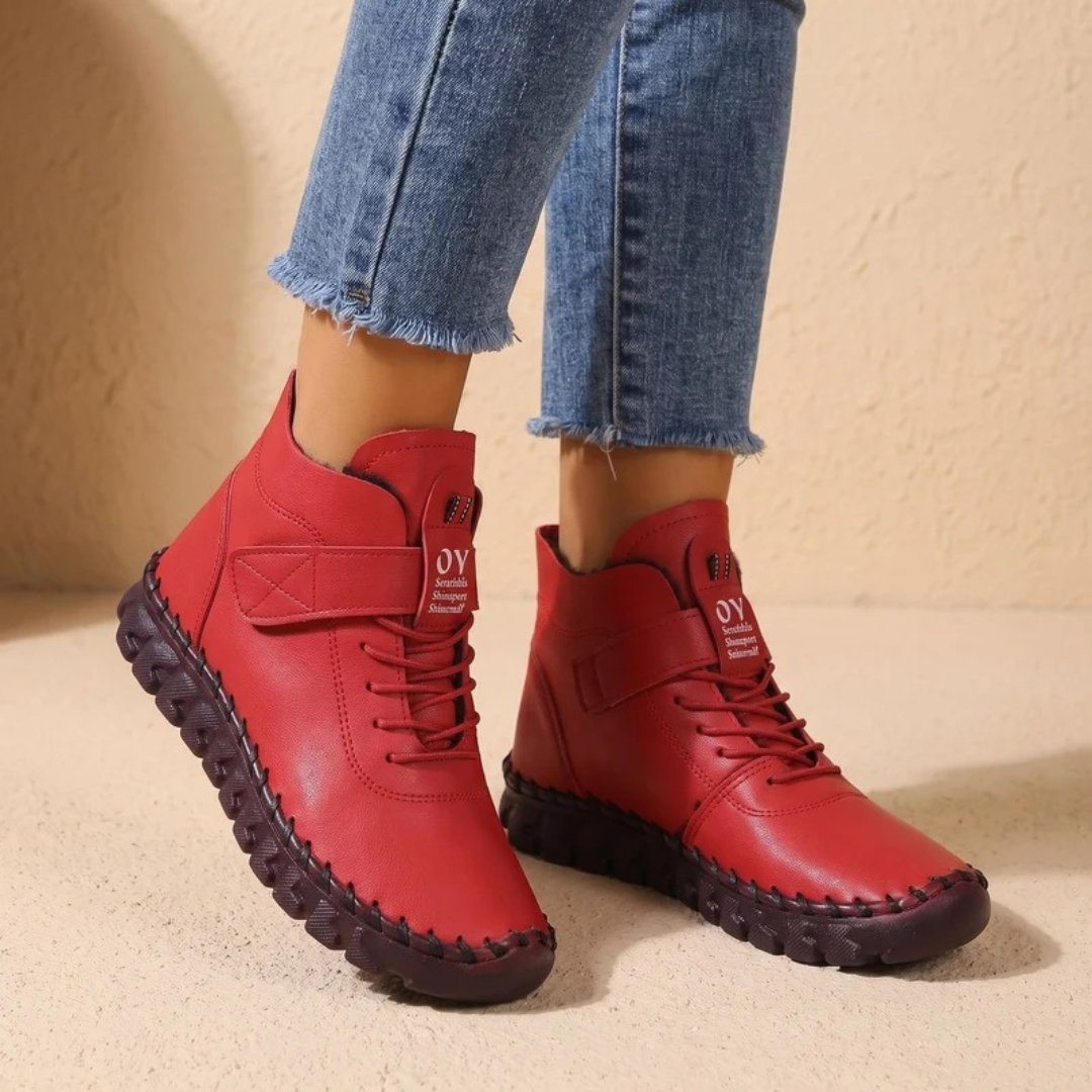 Thekla | Damen Orthopädische Stiefeletten mit elastischem Design