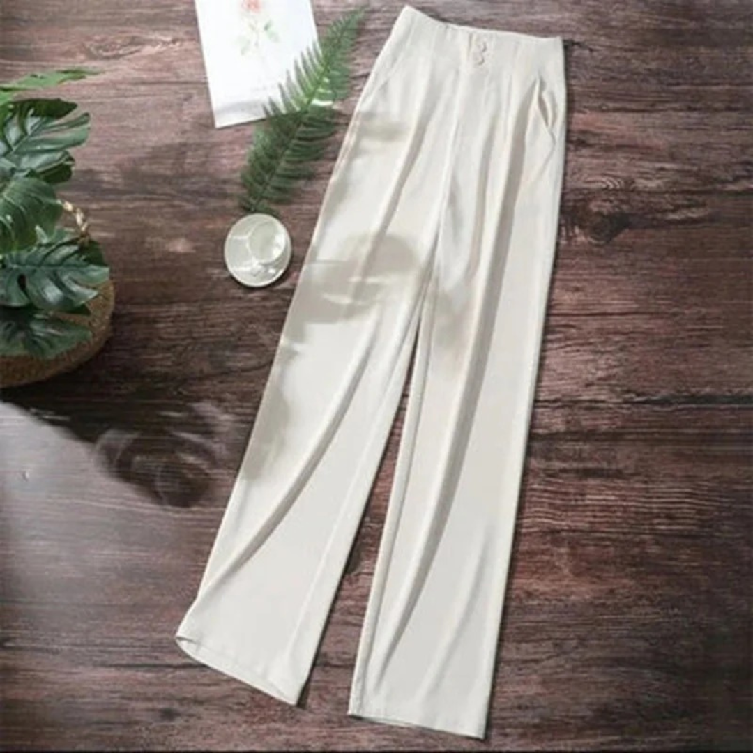 Thekla | Damen Stilvolle Wide Leg Hose Sommer