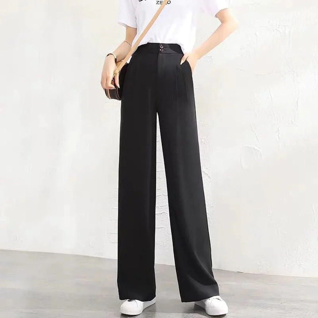 Thekla | Damen Stilvolle Wide Leg Hose Sommer