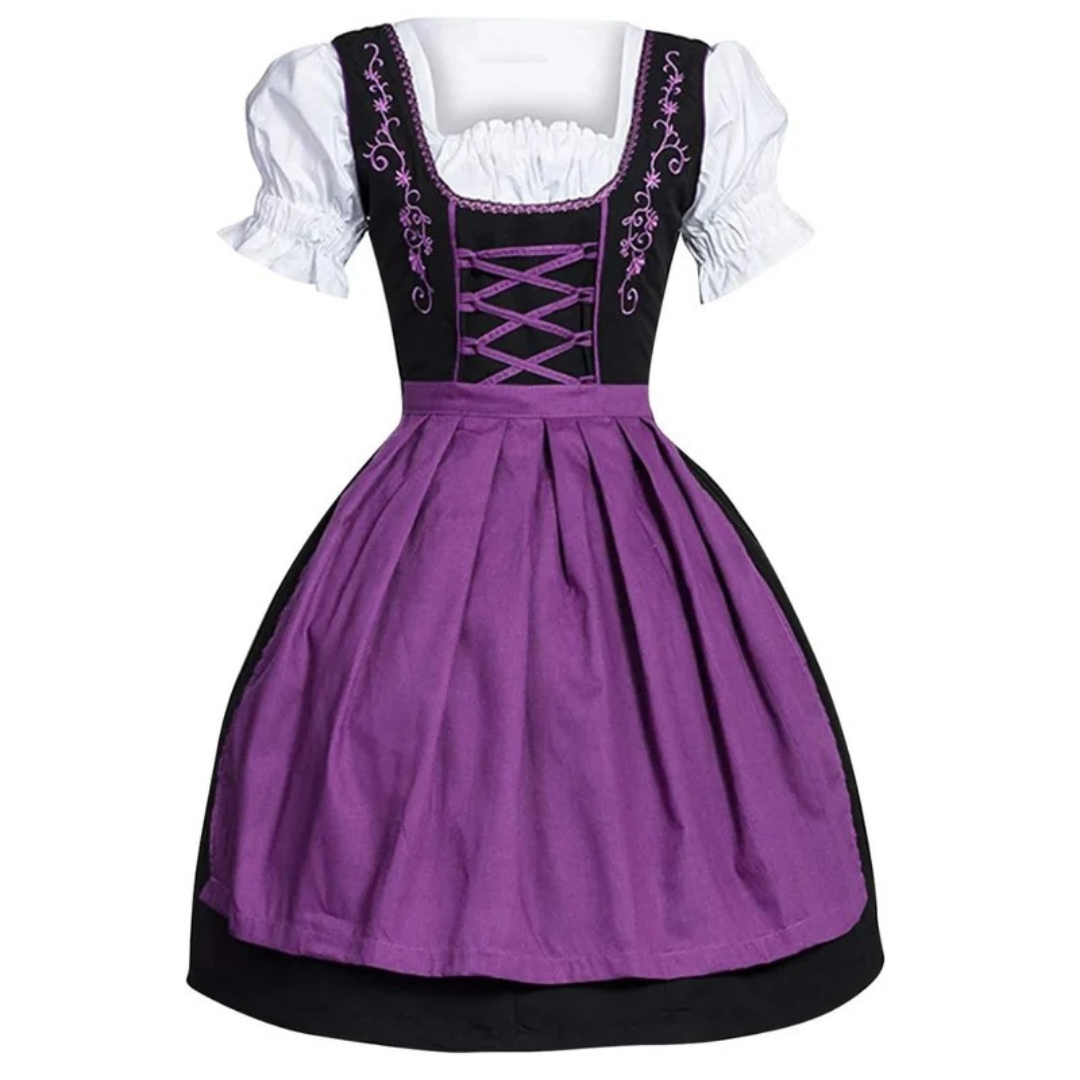 Theresa | Damen Dirndl mit Stickerei und Schürze