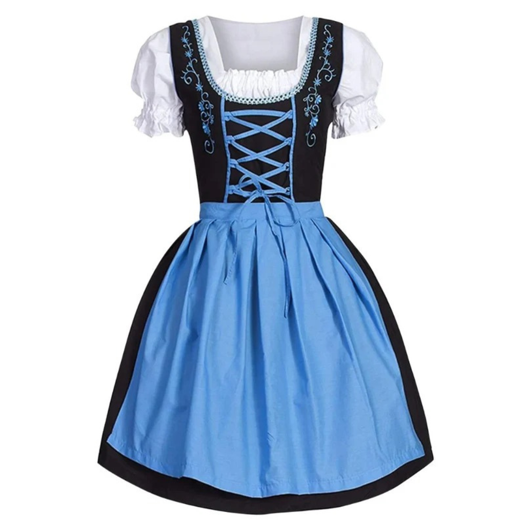 Theresa | Damen Dirndl mit Stickerei und Schürze
