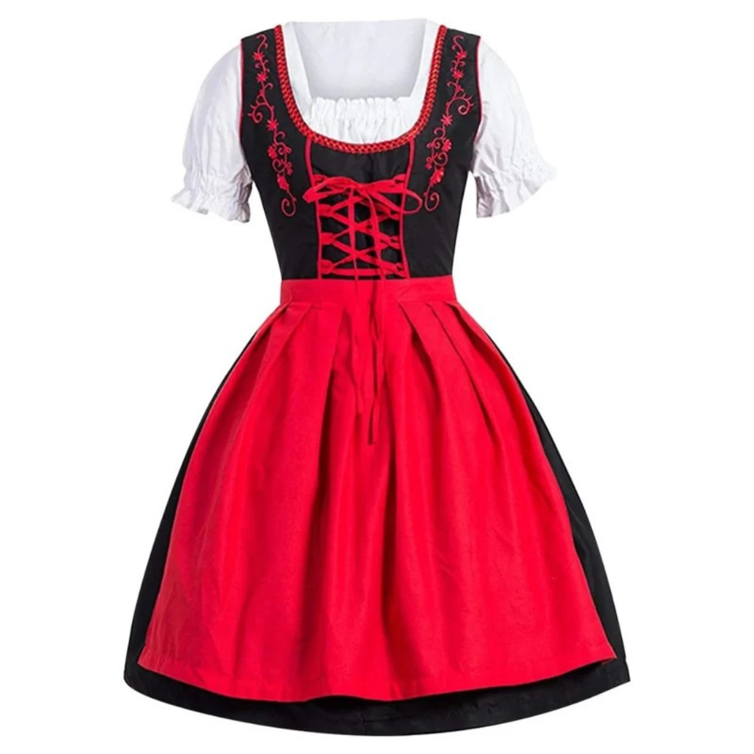 Theresa | Damen Dirndl mit Stickerei und Schürze