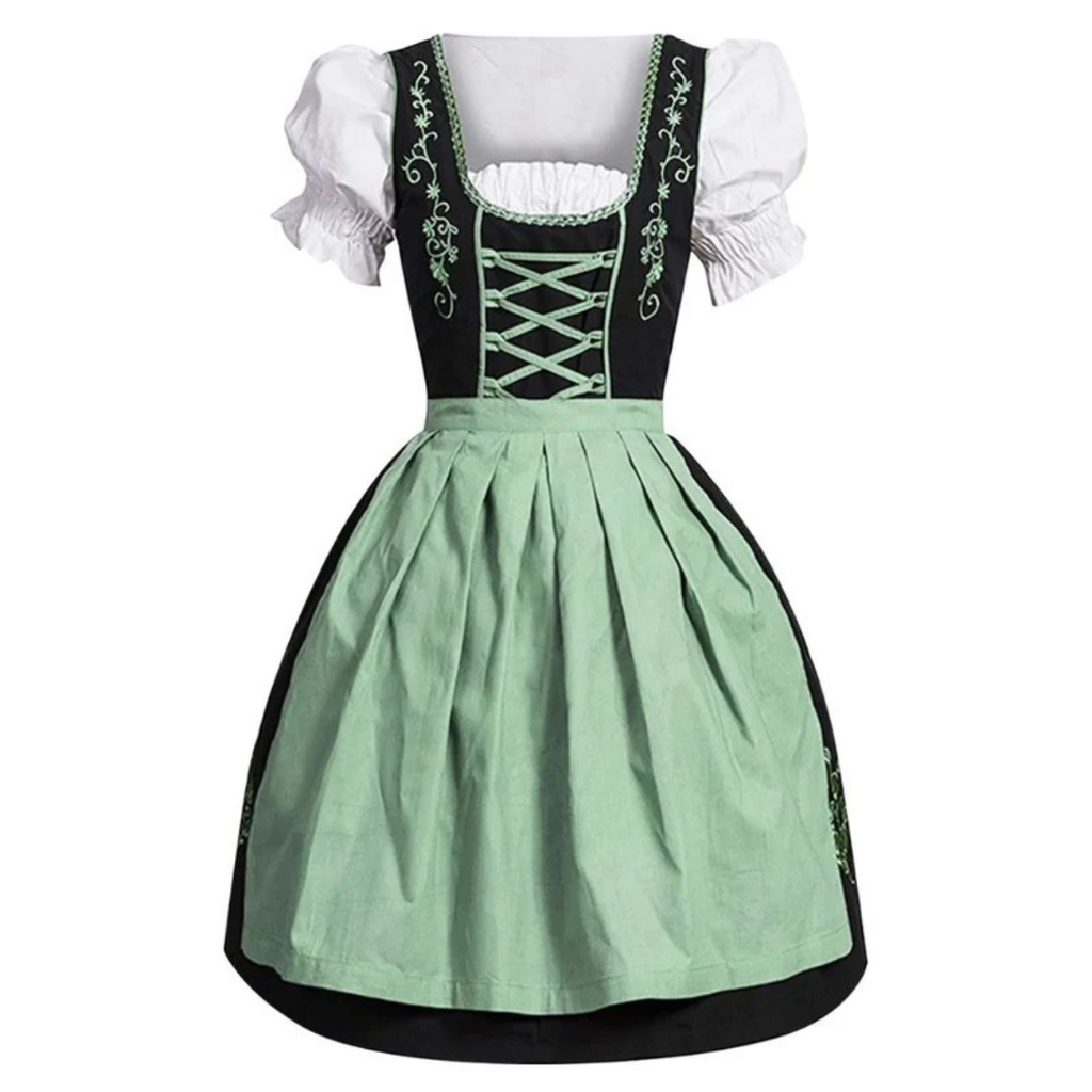 Theresa | Damen Dirndl mit Stickerei und Schürze