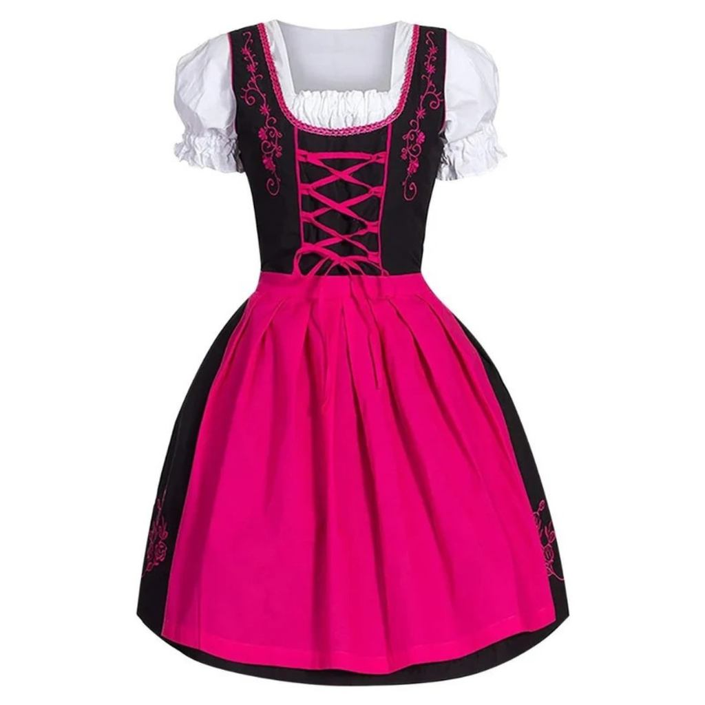 Theresa | Damen Dirndl mit Stickerei und Schürze