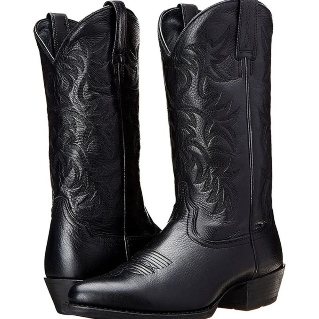 Theresa | Damen Orthopädische Cowboy Stiefel mit Western Stil und Stickerei