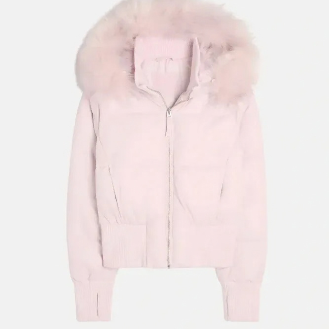 Theresa | Damen Winterjacke mit Kapuze und Reißverschluss