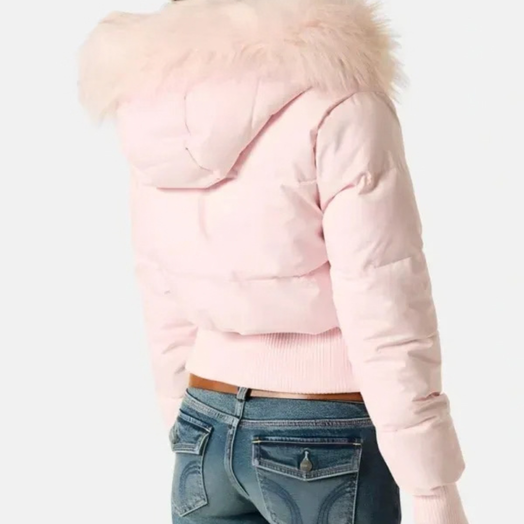 Theresa | Damen Winterjacke mit Kapuze und Reißverschluss