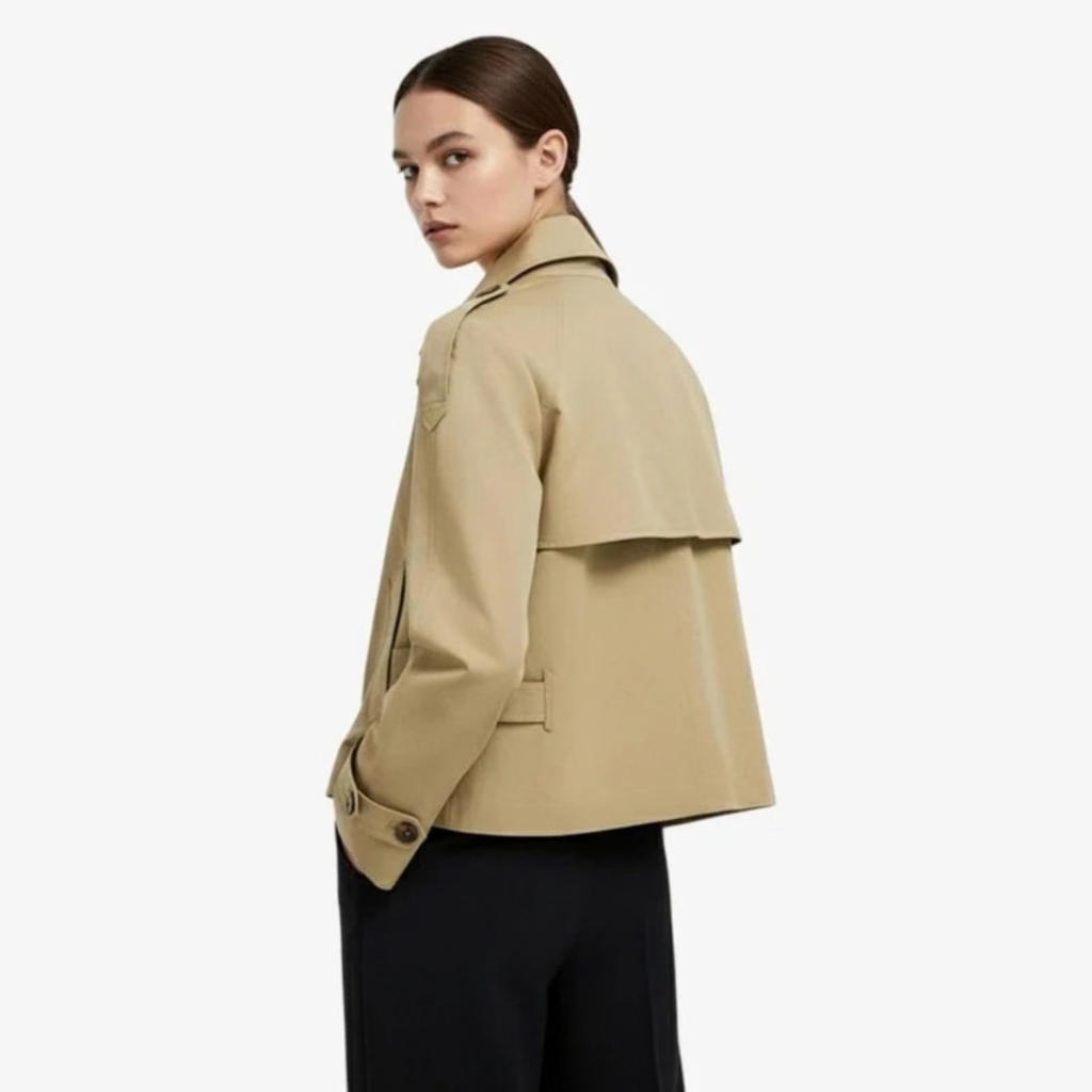 Theresia | Damen Winterjacke mit Stehkragen und Knöpfen