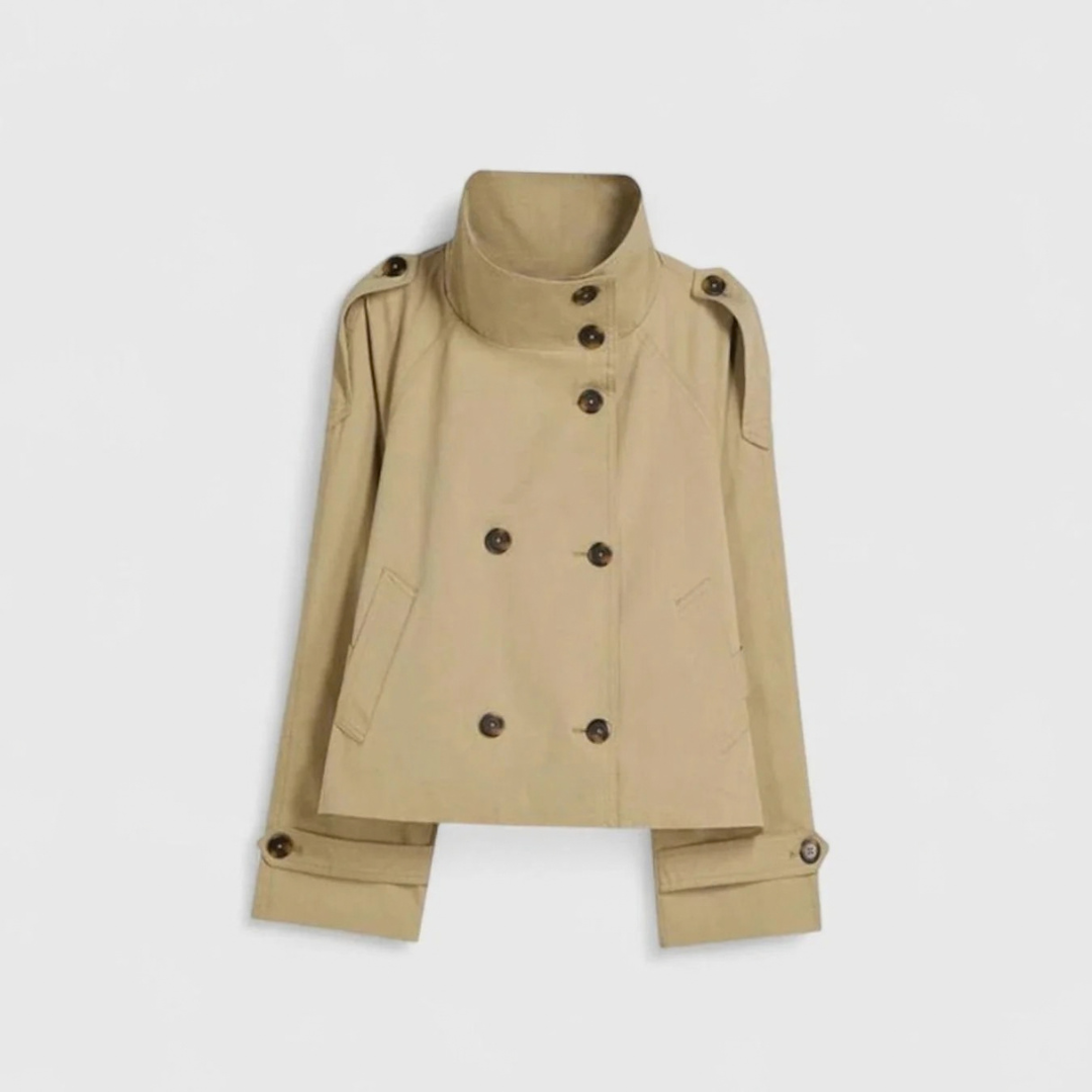 Theresia | Damen Winterjacke mit Stehkragen und Knöpfen