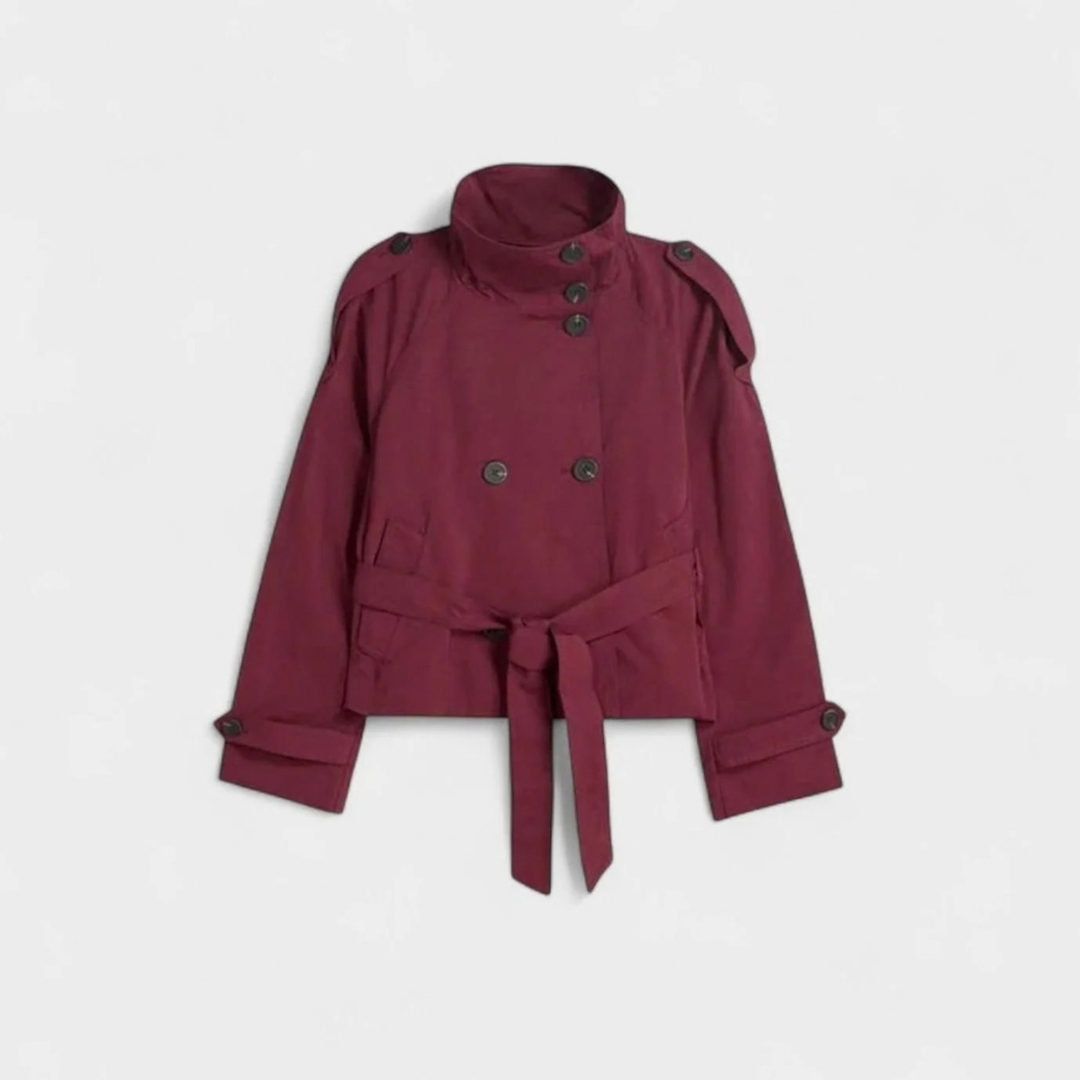 Theresia | Damen Winterjacke mit Stehkragen und Knöpfen