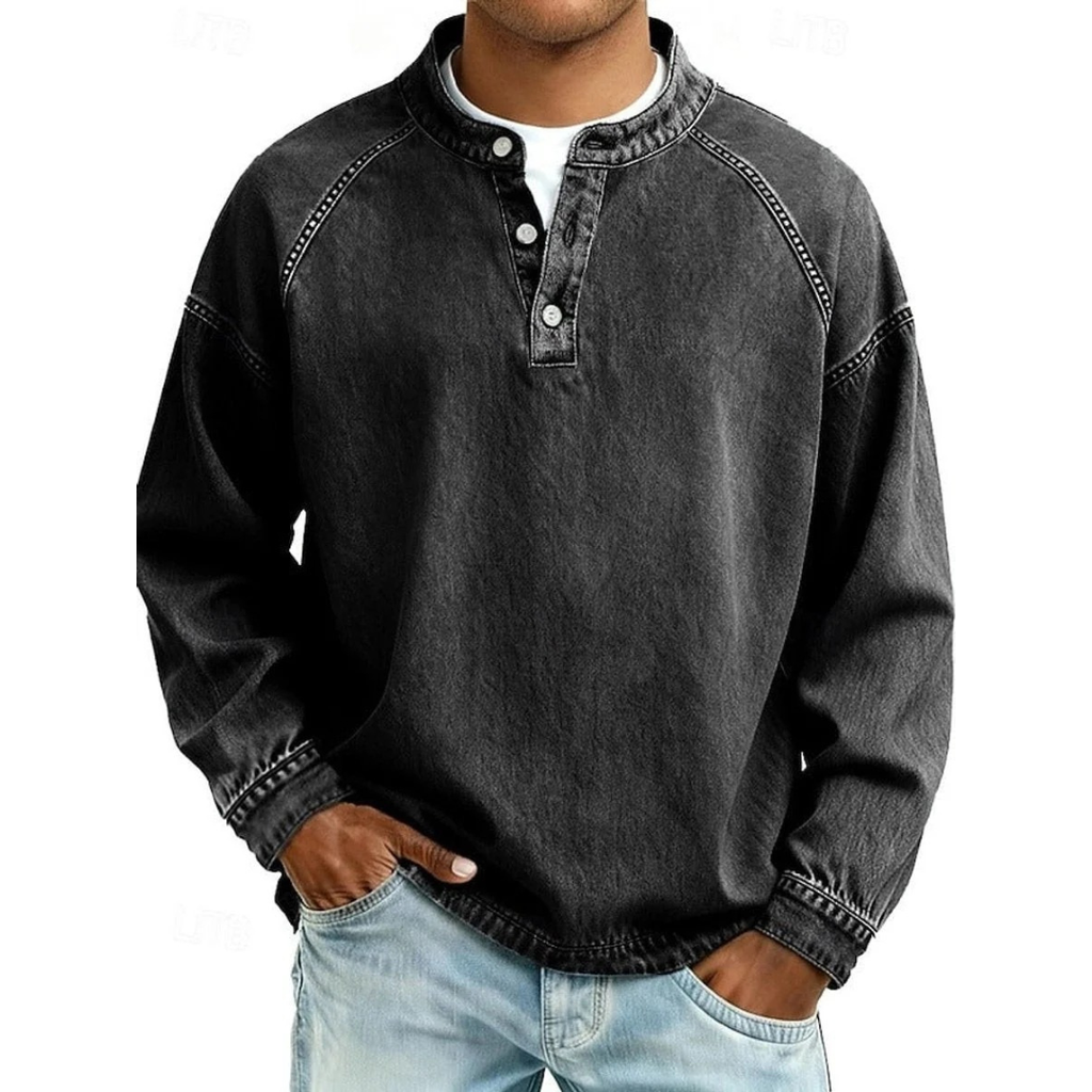 Thomas | Herren Retro Pullover Langarm