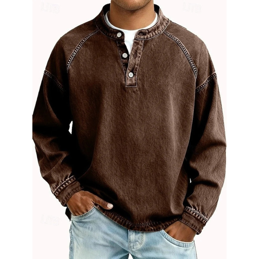Thomas | Herren Retro Pullover Langarm