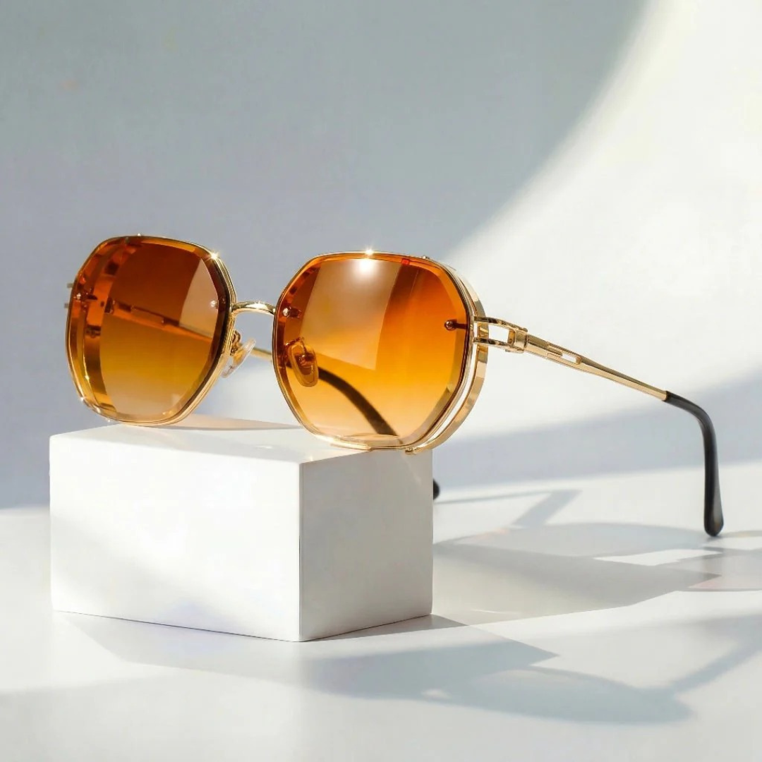 Tilly | Damen Sonnenbrille Retro Aviator Luxus