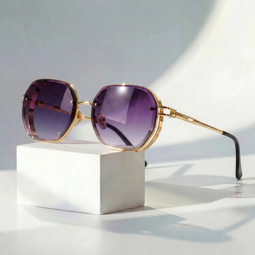 Tilly | Damen Sonnenbrille Retro Aviator Luxus