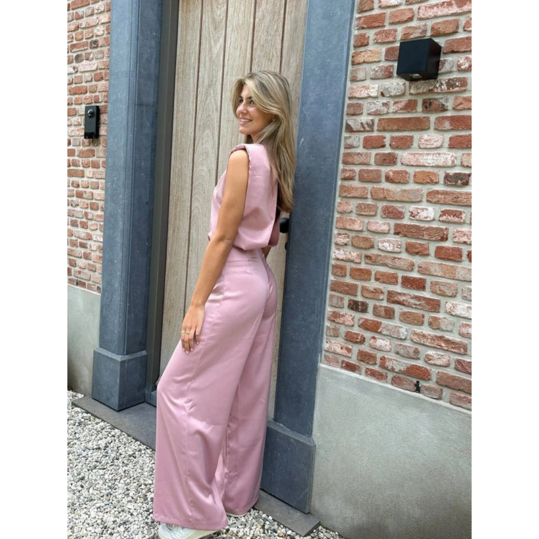Tilly | Damen Stilvoller Jumpsuit Aus Satin
