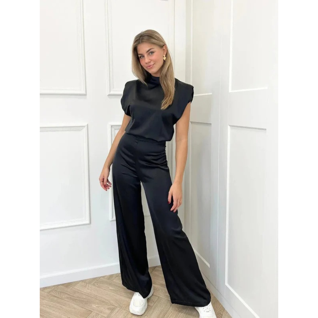 Tilly | Damen Stilvoller Jumpsuit Aus Satin