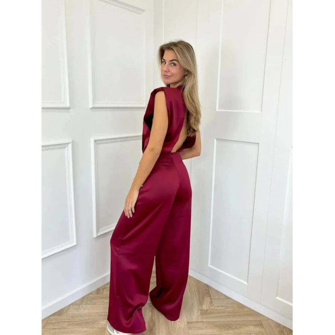 Tilly | Damen Stilvoller Jumpsuit Aus Satin