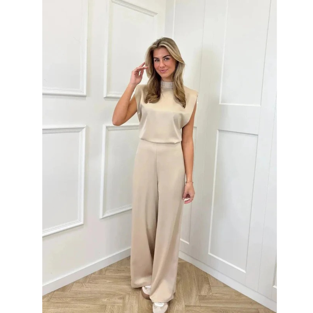 Tilly | Damen Stilvoller Jumpsuit Aus Satin