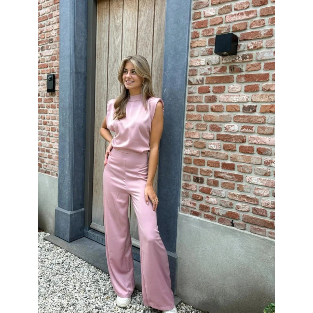 Tilly | Damen Stilvoller Jumpsuit Aus Satin