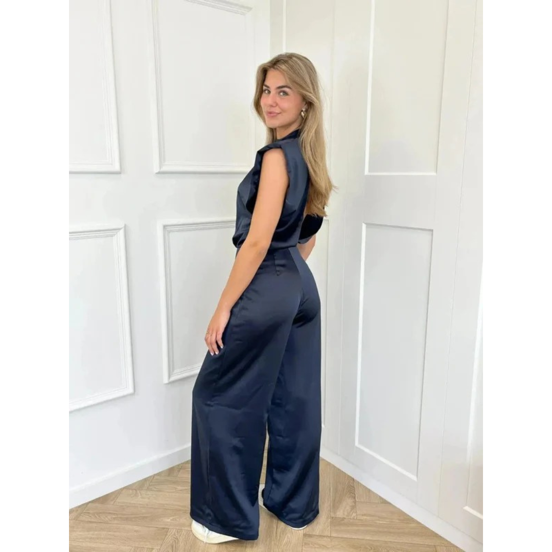 Tilly | Damen Stilvoller Jumpsuit Aus Satin