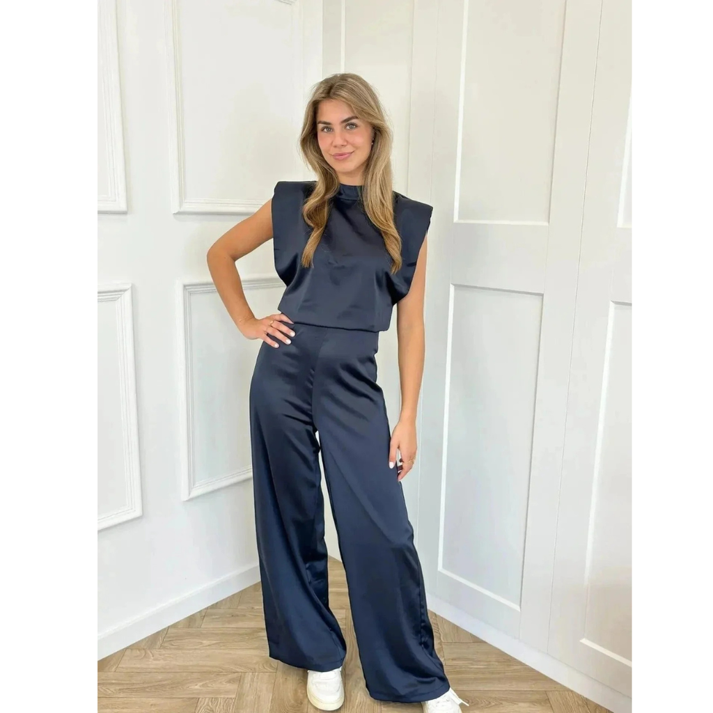 Tilly | Damen Stilvoller Jumpsuit Aus Satin