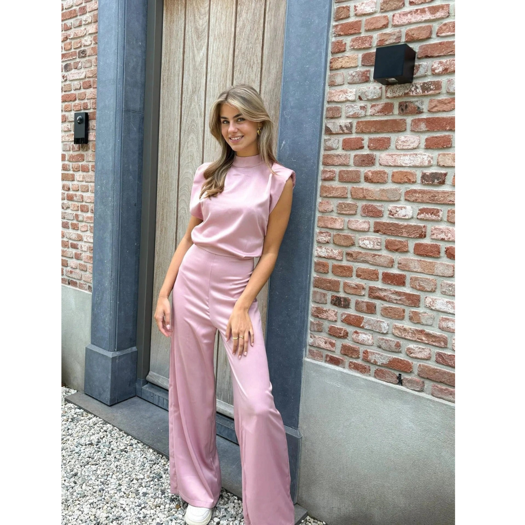 Tilly | Damen Stilvoller Jumpsuit Aus Satin