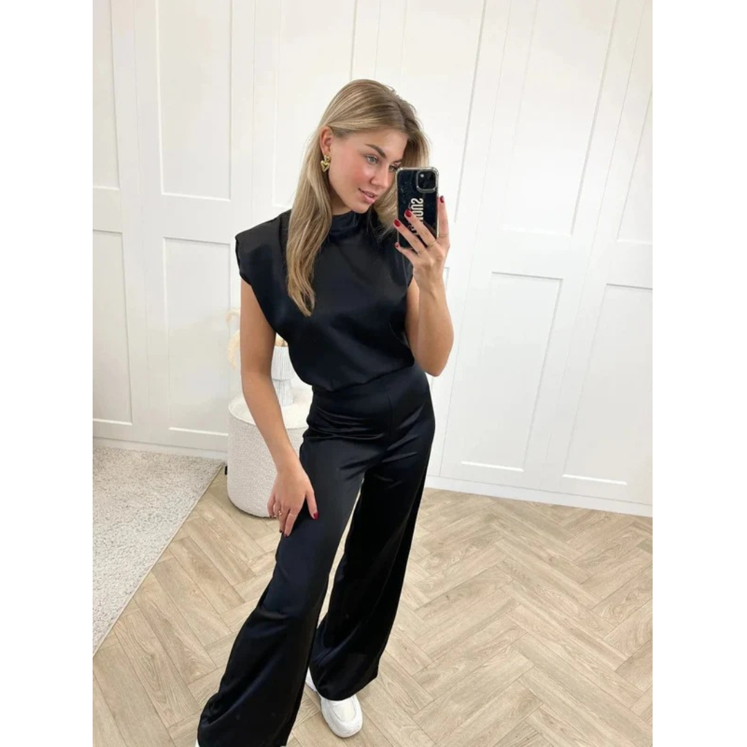 Tilly | Damen Stilvoller Jumpsuit Aus Satin