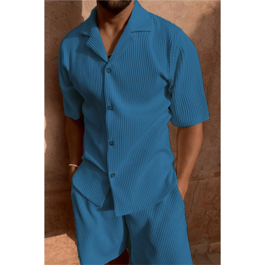 Torsten | Herren Freizeit Set mit Hemd und kurzer Hose