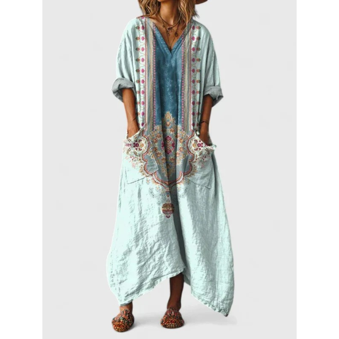 Trinity | Damen Sommerkleid Maxi Boho