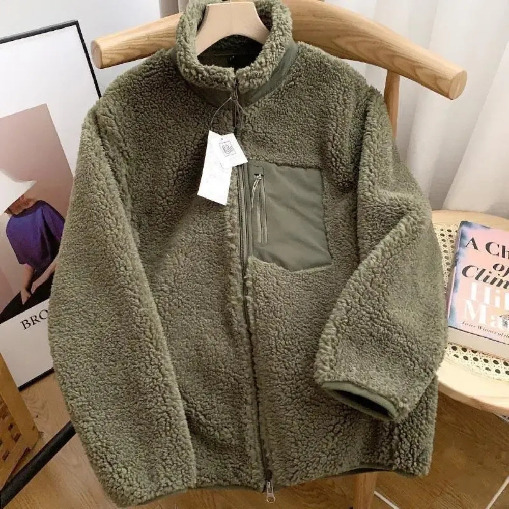 Übergangsjacke für Damen, praktische Teddyjacke | alltagstauglich
