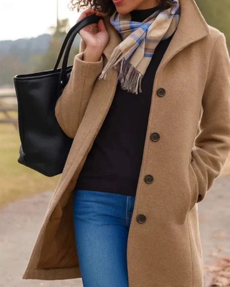 Übergangsjacke im Trenchcoat Stil | Lange Jacke