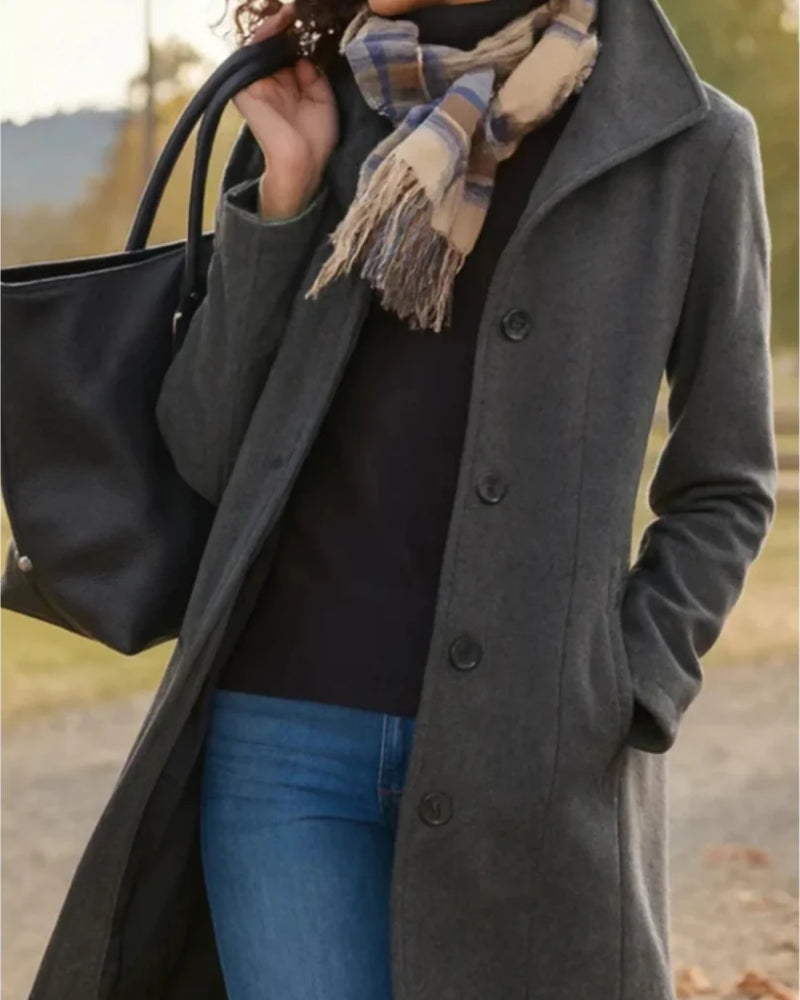 Übergangsjacke im Trenchcoat Stil | Lange Jacke