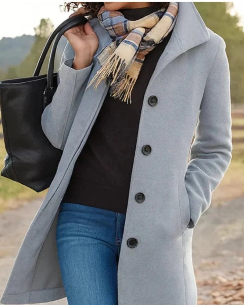 Übergangsjacke im Trenchcoat Stil | Lange Jacke