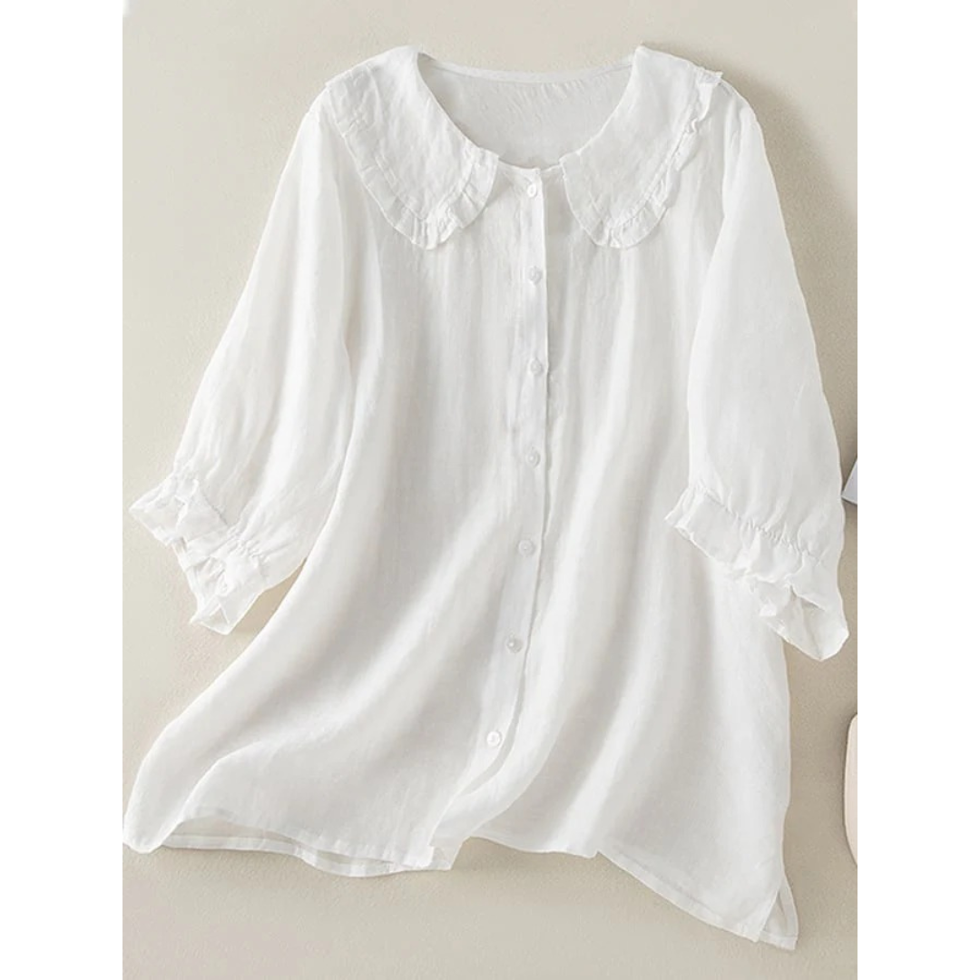 Ursula | Damen Sommer Bluse Mit Rüschen
