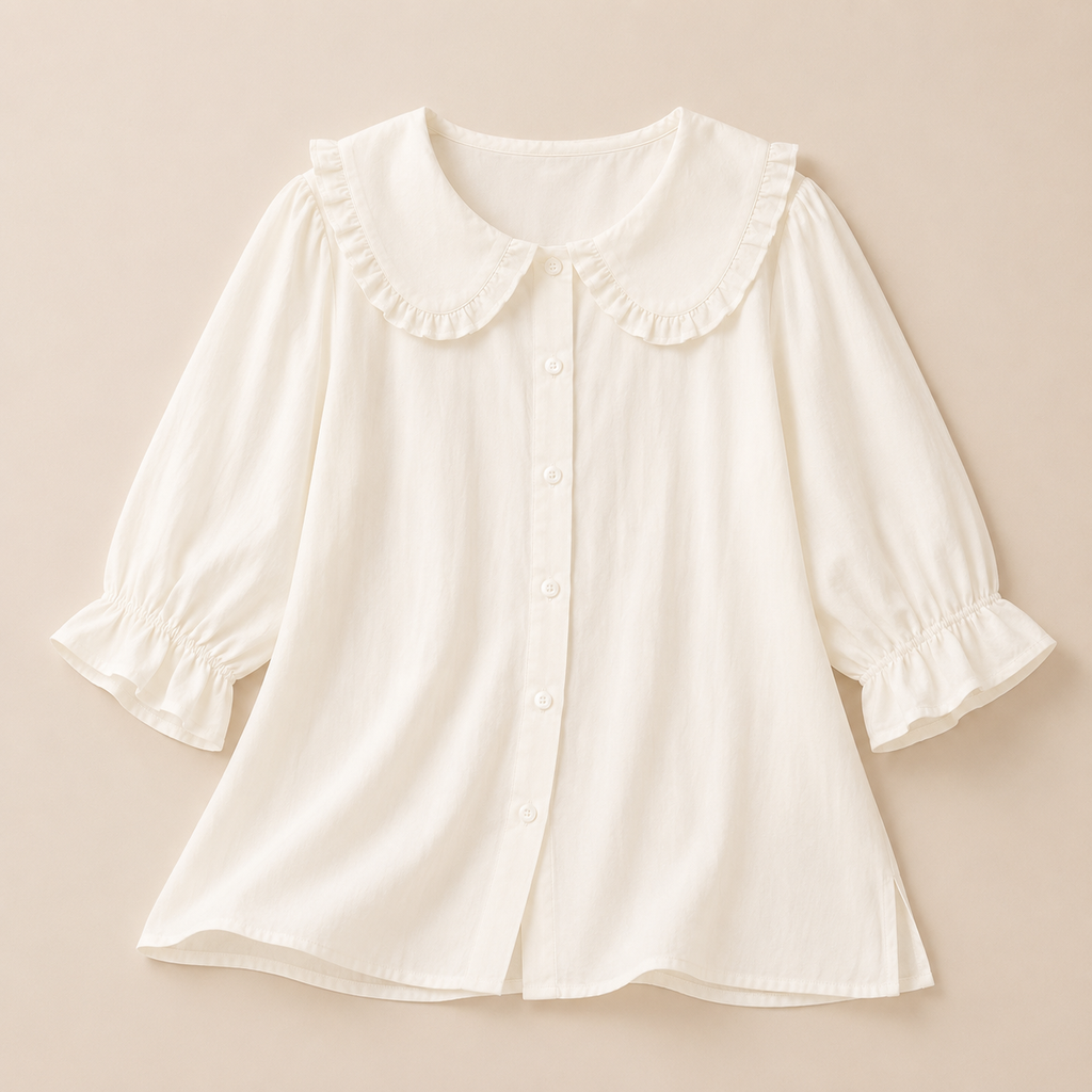 Ursula | Damen Sommer Bluse Mit Rüschen