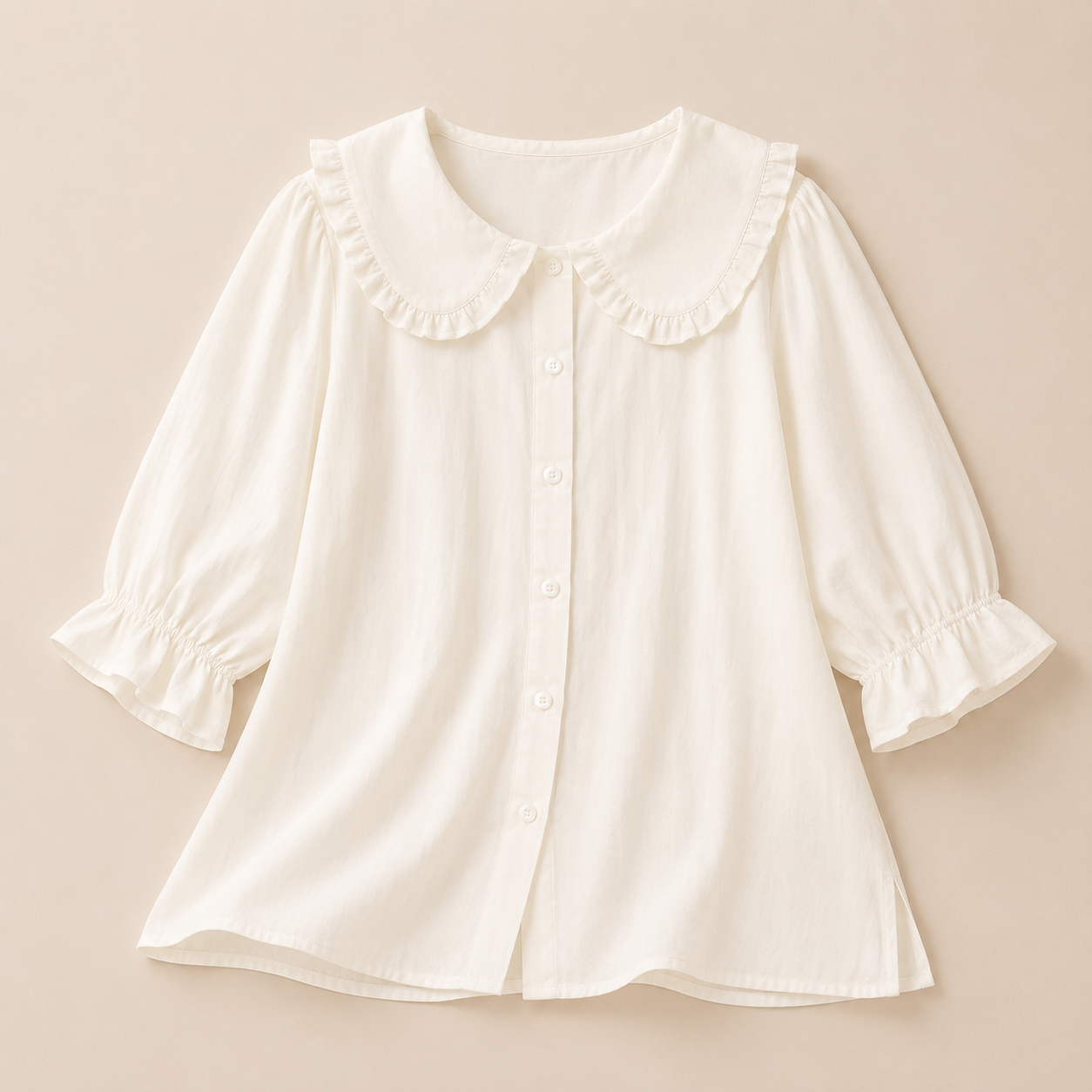 Ursula | Damen Sommer Bluse Mit Rüschen