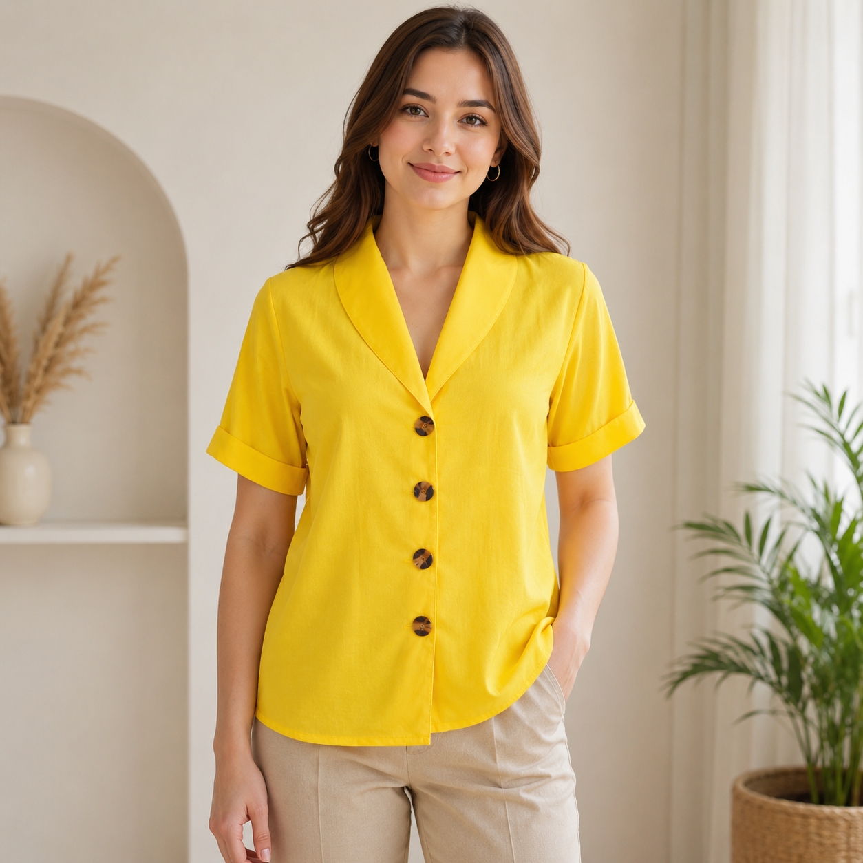 Uta | Damen Bequeme Bluse für Alltag