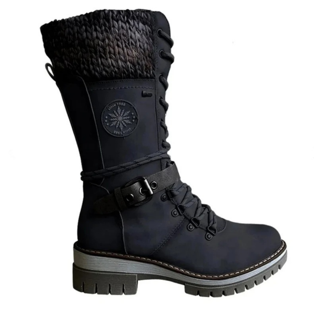 Valeria | Damen Orthopädische Stiefel Mit wasserdichte Design, Weichem Schaft Und Schnalle