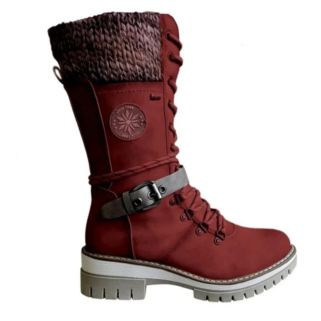 Valeria | Damen Orthopädische Stiefel Mit wasserdichte Design, Weichem Schaft Und Schnalle