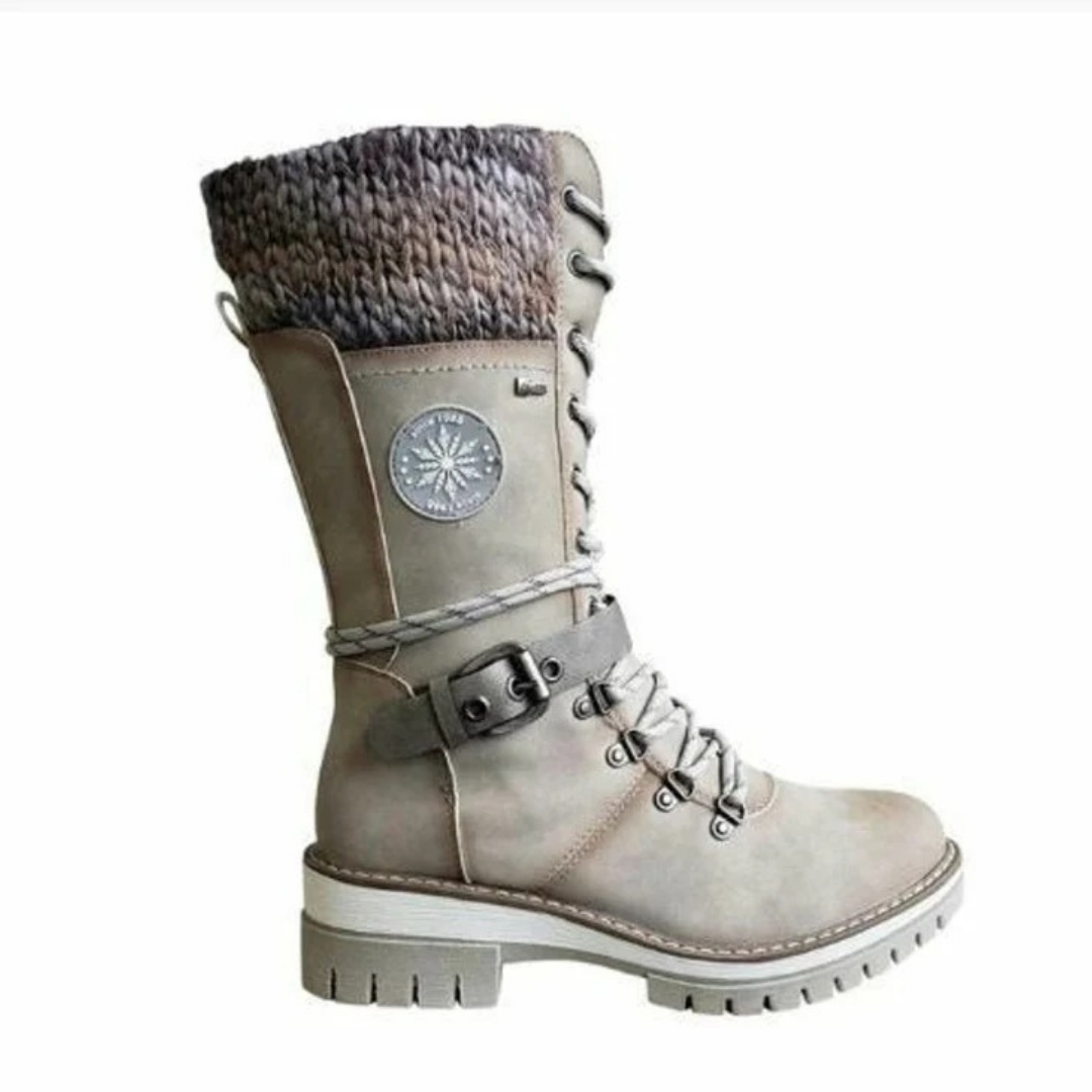 Valeria | Damen Orthopädische Stiefel Mit wasserdichte Design, Weichem Schaft Und Schnalle
