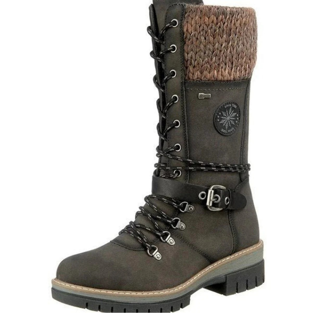 Valeria | Damen Orthopädische Stiefel Mit wasserdichte Design, Weichem Schaft Und Schnalle