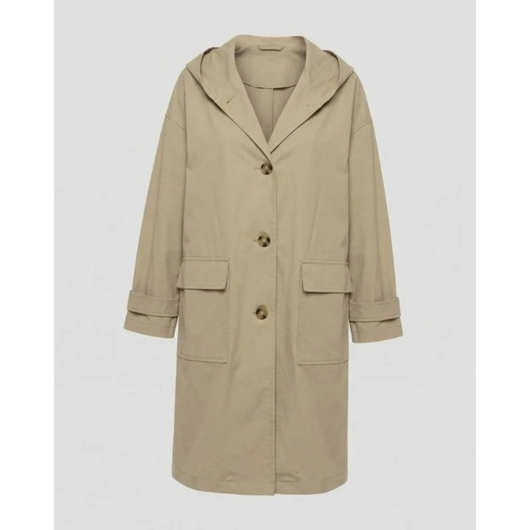 Valeria | Damen Wasserdicht Winterjacke mit Kapuze und langem Design